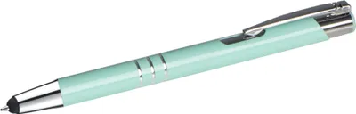 Produktbild von Touchpen Kugelschreiber aus Metall / Farbe: pastell mint