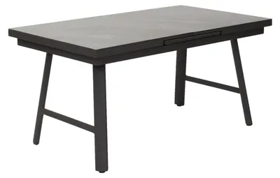 Produktbild von Gartentisch Burundi Ausziehtisch mit Synchronauszug 160/210x90x77,5 cm Keramik Anthrazit