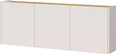 Immagine prodotto di Armadio da ingresso Lydia - 138x25x52 cm - 3 ante - Decorazione cashmere/rovere