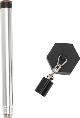 Produktbild von Pool Cue -Kreidehalter mit Spikes und Abdeckung Metallstift für Billardstabspitze Reparatur sechseckig