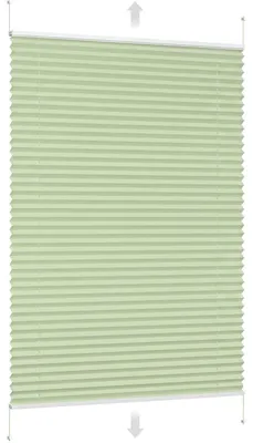 Produktbild von Plissee Klemmfix ohne Bohren 60x100cm Grün Sichtschutz Blickdicht Sonnenschutzrollo Lichtschutz Faltrollo Jalousie Rollos für Fenster und Tür