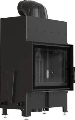 Zdjęcie produktu dla Kominek powietrzny FLOKI 8 kW fi 160 z czarnym termotec