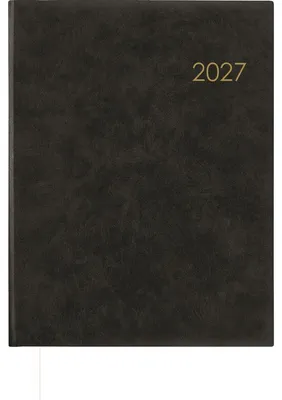 Zdjęcie produktu dla KALENDARZ ZETTLER 728-0021 (661106) KALENDARZ ZETTLER, kalendarz książkowy, tygodnik, rok 2027, kolor antracyt, 1 sztuka.