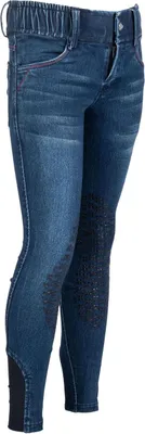 Produktbild von HKM Reithose Aymee Denim Silikon-Kniebesatz Kinder