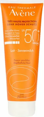 Produktbild von Avene 3282770100747, Sonnenschutzlotion, Körper, Röhre, Feuchtigkeitsspendend, Schutz, Beruhigend, Empflindliche Haut, 250 ml