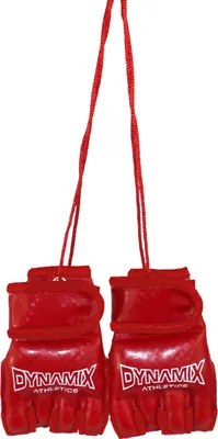Image de Dynamix Athletics Miroir de voiture Mini Gants MMA Carbonix(Rouge)