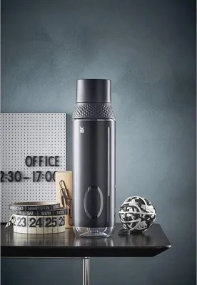 Productafbeelding van Famanu drinkfles, 750 ml, met automatische sluiting - transparant