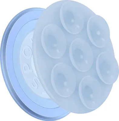 Image de PopSockets, support pour téléphone portable PopGrip MagSafe – support à ventouse Suck-Up, bleu