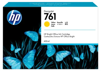 Produktbild von HP 761 DesignJet Tintenpatrone Gelb 400 ml CM992A