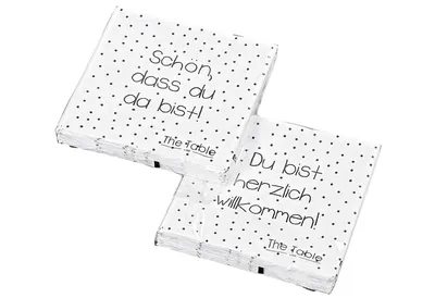 Produktbild von BOLTZE Lunch-Serviette You sortiert 33x33cm 20er Pack