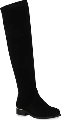 Obrázok produktu pre Mytrendshoe Podšité dámske zimné topánky nad kolená s kovovou podšívkou 812267, Farba: čierna, Veľkosť: 39