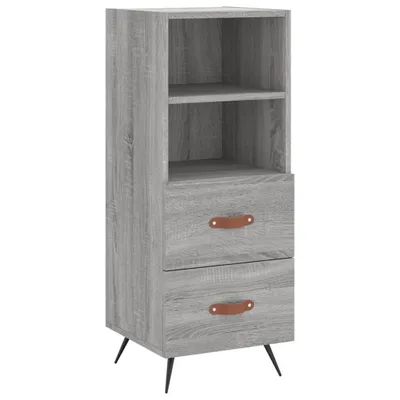 Produktbild von Sideboard Grau Sonoma 34,5x34x90 cm Holzwerkstoff