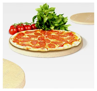 Produktbild von Pizza Stein für Tandoor und Pizza, Schamottestein Zubehör