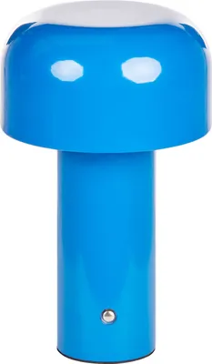 Produktbild von BELIANI Tischlampe Blau Metall Kabellos Wiederaufladbar Akku Touch Funktion LED Dimmfunktion USB Kabel Indoor Outdoor Tischleuchte Schreibtischlampe