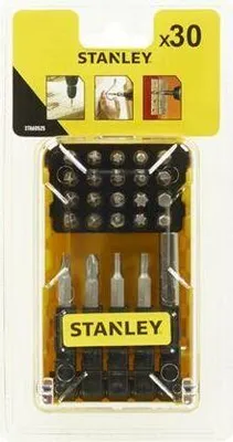 Zdjęcie produktu dla Stanley STA60525-XJ, 29 szt., Phillips, Torx, 1x 50 mm Sl6, Ph1, Ph2, Ph3, T10, T15, T20, Hx4, Hx5,25 mm Sl4, Sl6, h1, 2x Ph2, 1x Ph3, Pz1, 2x..., Sześciokątny