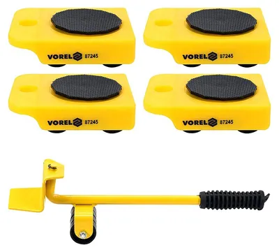 Produktbild von Vorel Furniture Transport Rolls – 150 kg Capacity – 5 Pieces