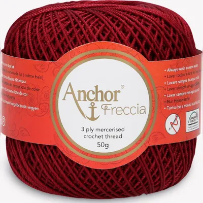 Immagine prodotto di Anchor Freccia 6 – filo di cotone mercerizzato per uncinetto (Colore 00044)