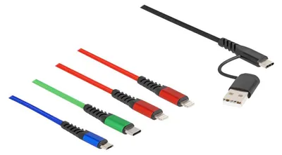 Image de DELOCK USB Ladekabel 4 in 1 USB TypA + USB-CÖ