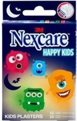 Obrázek produktu pro Dětské náplasti Příšerky 20 kusů Pruhované Nexcare