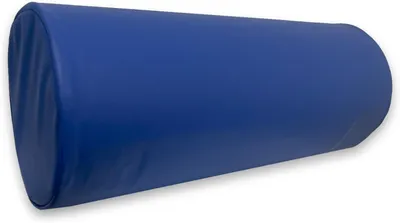 Productafbeelding van Rolkussen, 55 x 20 cm, blauw, kunstleer, ergonomisch, schuimrubber, geschikt voor yoga, fitness en massage
