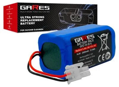 Zdjęcie produktu dla Gares Akumulator do Dibea V780 14,4V | 14,4V 2,6 Ah Li-Ion | Mocna Bateria do Robot Sprzątający | Wydajny Zamiennik Gares®