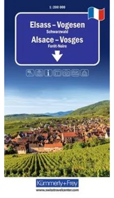 Obrázek produktu pro Kümmerly+Frey Regionální silniční mapa Alsaska, Vogézy 1:200 000