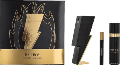 Produktbild von Edt Spray 100ml/Deo Spray 100ml/Edt Spray 10ml Carolina Herrera Bad Boy Giftset