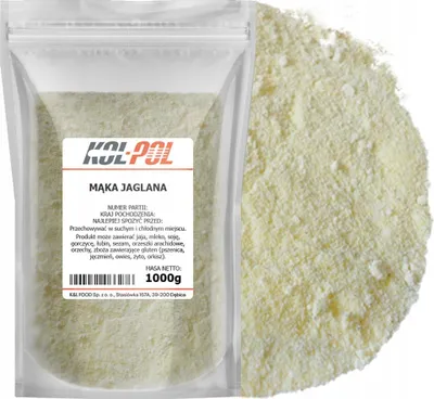 Zdjęcie produktu dla MĄKA JAGLANA 1kg Naturalna z prosa kaszy jaglanej świeża jakość Kol-Pol