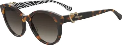 Produktbild von Love Moschino MOL068/S Havana 54/19/140 Damen Sonnenbrillen
