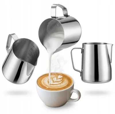 Produktbild von Kännchen 350ml Edelstahl für Barista Latte Art Milchaufschäumer