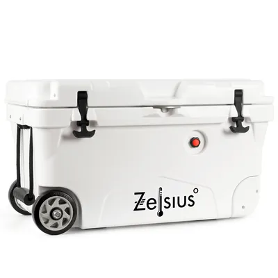 Produktbild von Chladicí box Zelsius bílý 50 litrů s kolečky | Chladicí box pro kempování v autě