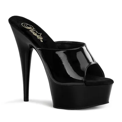 Produktbild von DELIGHT-601 Damen Slipper von Pleaser, Schwarz  , EU 39, US 9