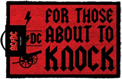 Produktbild von Pyramid International AC/DC Fußmatte For Those About To Knock 40 x 57 cm GP85128