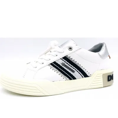 Zdjęcie produktu dla Damskie sznurowane buty Dockers by Gerli w kolorze białym, rozmiar 38