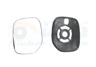 Produktbild von VAN WEZEL Spiegelglas Außenspiegel Rechts für CITROËN Berlingo / Berlingo First (MF, GJK, GFK) Unbeheizt 0903832