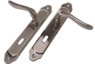 Obrázok produktu pre Aqbau® sada pákových kľučiek dlhý tanier patina páková kľučka Ego / 72 mm (BB farebný kúsok)