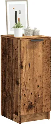 Produktbild von "WINTER SALE"Schuhschrank - elegantes Design - Schuhablage/Schuhkommode Altholz-Optik 29,5x35x70cm Holzwerkstoff NEU251835 - Schuhregale