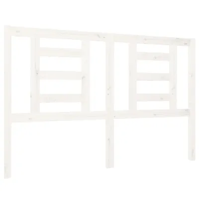 Produktbild von Kopfteil Weiß 126x4x100 cm Massivholz Kiefer