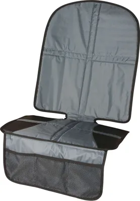 Produktbild von WALSER Kindersitzunterlage, Auto-Sitzschoner Kindersitz, PKW-Sitzauflage rutschfest, Tidy Fred XL Kindersitz-Unterlage ISOFIX-kompatibel grau/schwarz
