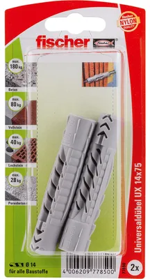 Productafbeelding van Fischer universele plug UX 14 x 75 K (2 stuks)
