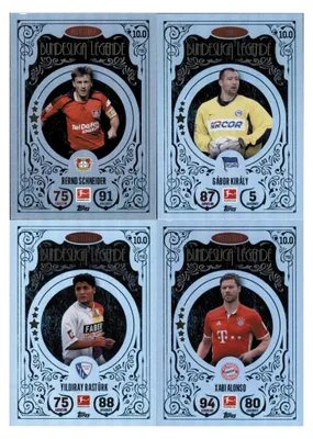 Produktbild von Topps Match Attax Bundesliga - 2024/25 - Alle 4 Bundesliga Legenden Karten