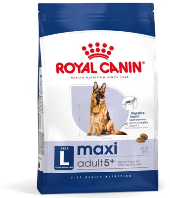 Obrázek produktu pro Royal Canin Maxi Adult 5+, Dospělý jedinec, Velký (26 až 44 kg), Drůbež, Rýže, 15 kg