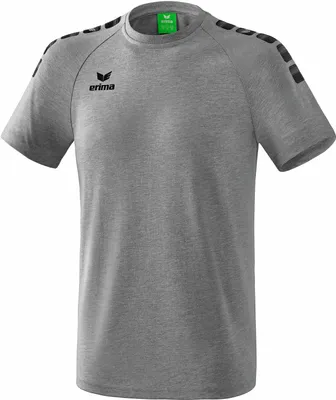 Produktbild von Erima Essential 5-C T-Shirt Herren - Grau Melange / Schwarz