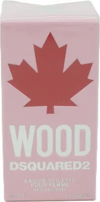 Produktbild von Dsquared2 Wood, Frauen, 50 ml, Nicht nachfüllbare Flasche, Maiglöckchen, Magnolien, Mandarine, Himbeere, Jasmin, Duftblüten, Ambrox, Zedernholz, Holz