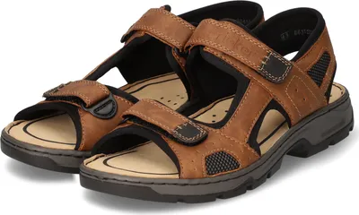 Produktbild von Rieker Herren Sandalen Braun Kunstleder Größe: 43