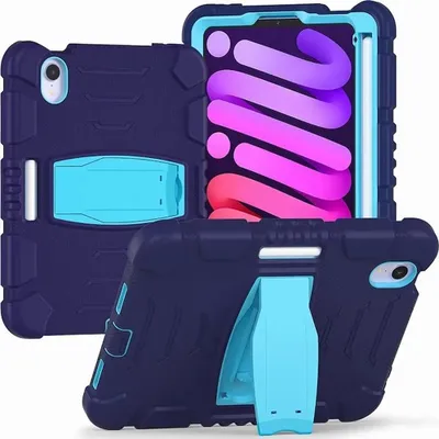 Produktbild von Tasche für iPad Mini 6 8.3" mit Ständer und Stylushalter Marineblau