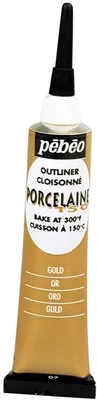 Obrázok produktu pre Pebeo Porcelaine 150 Kontúrovacia farba, 20 ml, 07 Gold