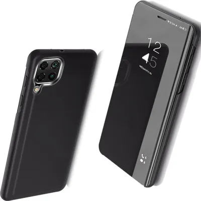 Zdjęcie produktu dla Clear View Case Futerał Etui Z Klapką Samsung Galaxy A22 4G Czarny