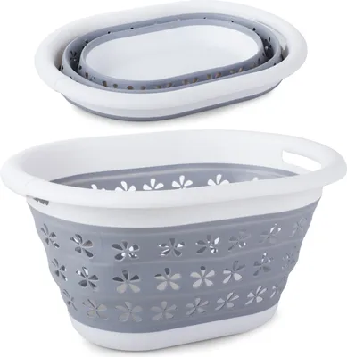 Produktbild von Verk 01650 Faltbarer Wäschekorb aus Silikon, 25 l