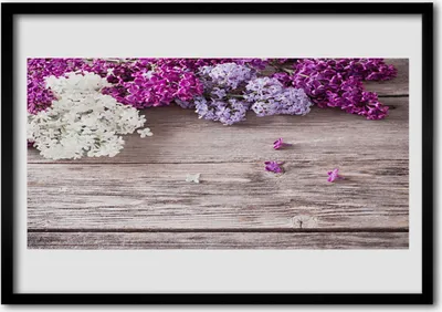 Produktbild von Bild 70x50 MDF-Rahmen Wandkunst Blumen Pflanzen